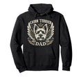 Cairn Terrier Dad Biker Wings Hoodie - Fun Novelty Design Men Women - T-Shirt, Sweatshirt, Hoodie