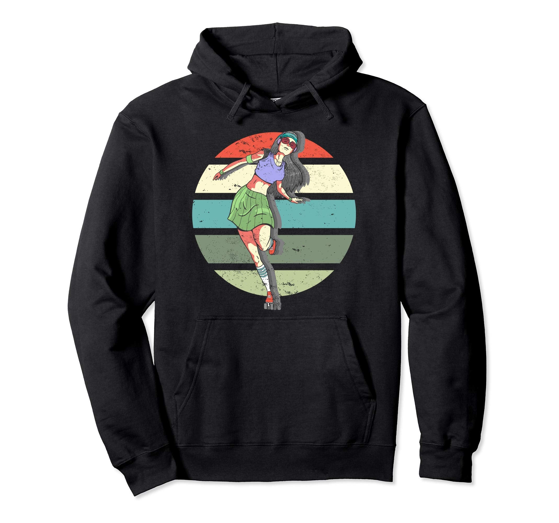 Roller Skating 70S 80S Gift I Roller Hoodie - Minimalist Print Men Women - T-Shirt, Sweatshirt, Hoodie