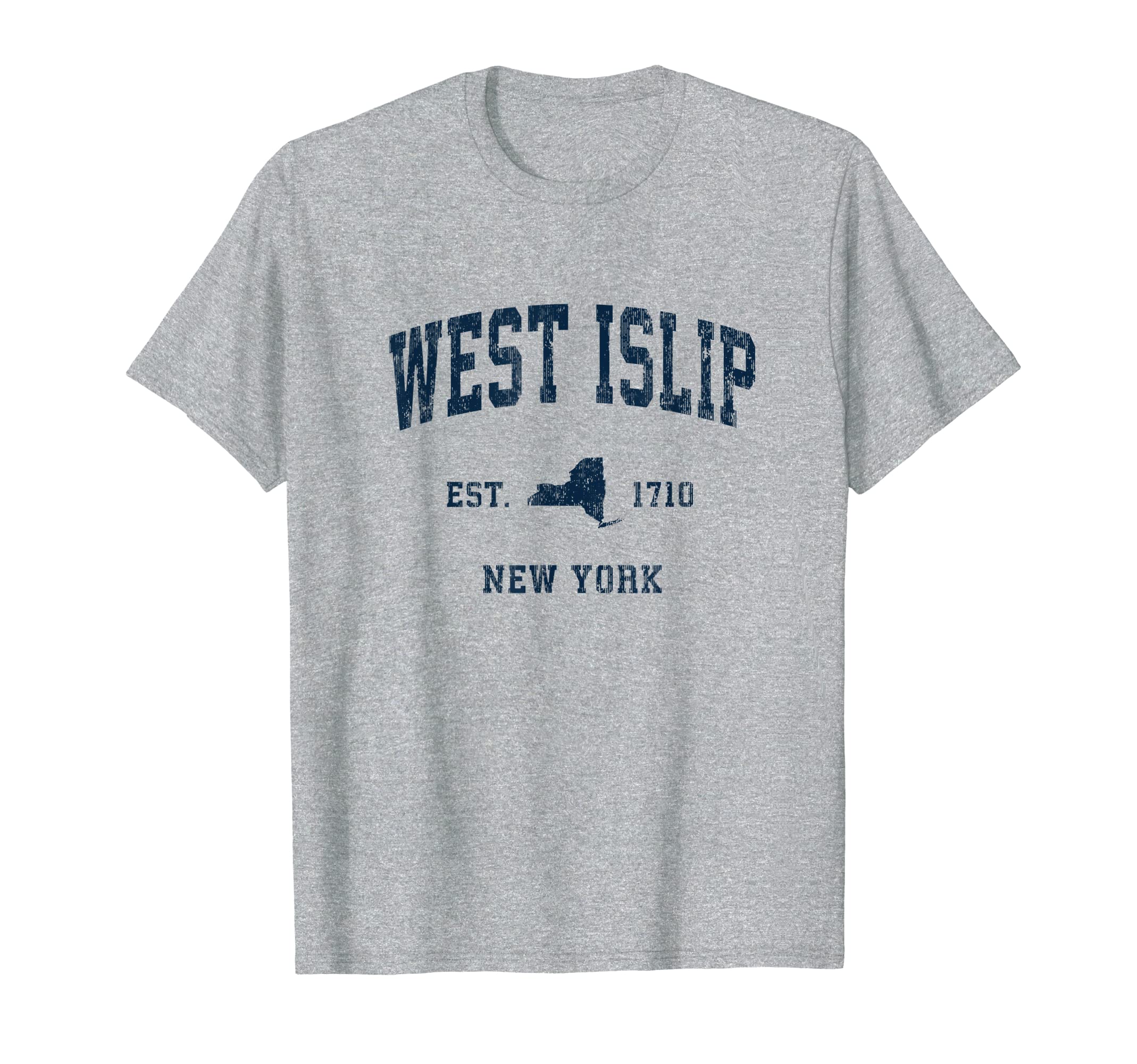 West Islip New York Ny Athletic Navy T-Shirt - Aesthetic Graphic Unisex - T-Shirt, Sweatshirt, Hoodie