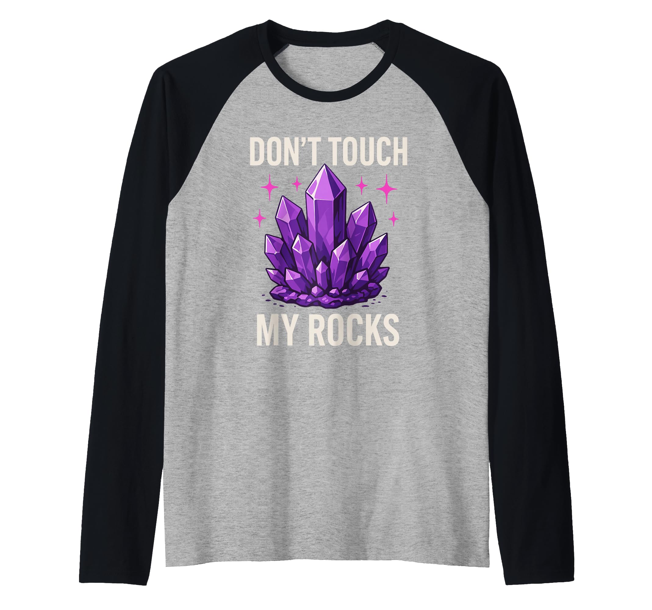 Amethyst Addict Healing Crystal Hoodie - Casual Everyday Wear Unisex - T-Shirt, Sweatshirt, Hoodie