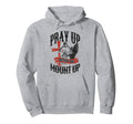 Christian Motorcycle Biker Pray Up Before Hoodie - Novelty Apparel Unisex - T-Shirt, Sweatshirt, Hoodie