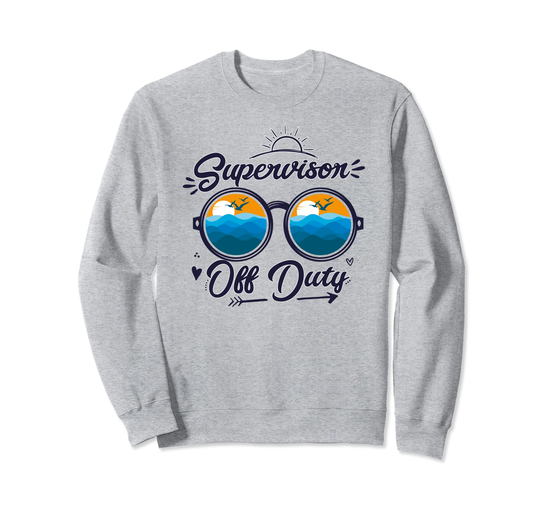 Supervisor Off Duty Sunglasses Sweatshirt - Minimalist Print for Adults - T-Shirt, Sweatshirt, Hoodie