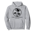 Fort Lauderdale Florida Beach Vacation Key Hoodie - Unique Graphic Unisex - T-Shirt, Sweatshirt, Hoodie