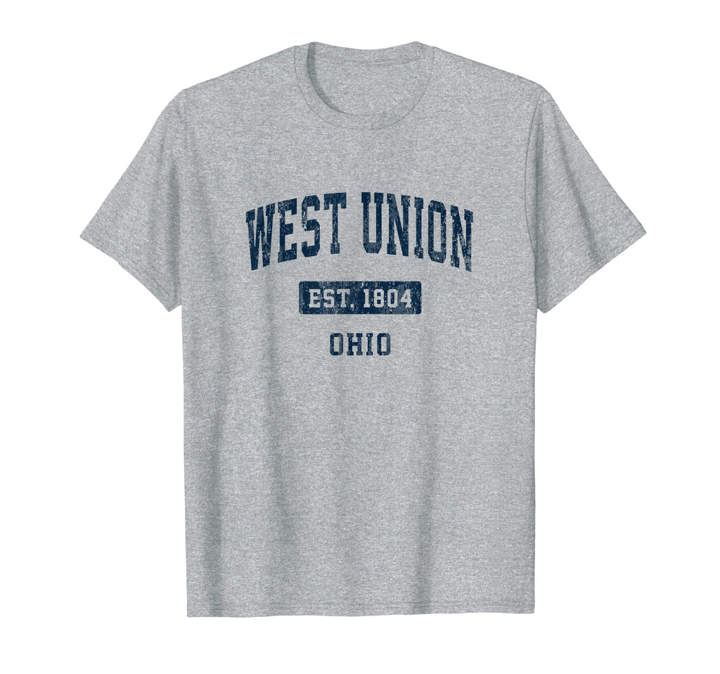 West Union Ohio Oh Sports Established T-Shirt - Custom Art Print Men Women - T-Shirt, Sweatshirt, Hoodie