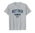 West Union Ohio Oh Sports Established T-Shirt - Custom Art Print Men Women - T-Shirt, Sweatshirt, Hoodie