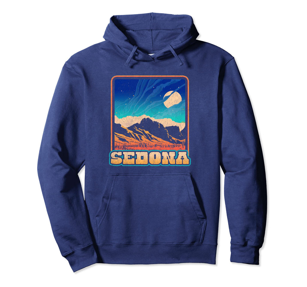 Sedona Arizona Red Rocks Distressed Hoodie - Novelty Apparel for Adults - T-Shirt, Sweatshirt, Hoodie
