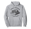 I Think Therefore I Cant Sleep Raccoon Hoodie - Graphic Print for Adults - T-Shirt, Sweatshirt, Hoodie