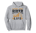 Motorcycle Biker Living That Biker Life Hoodie - Graphic Print Unisex - T-Shirt, Sweatshirt, Hoodie