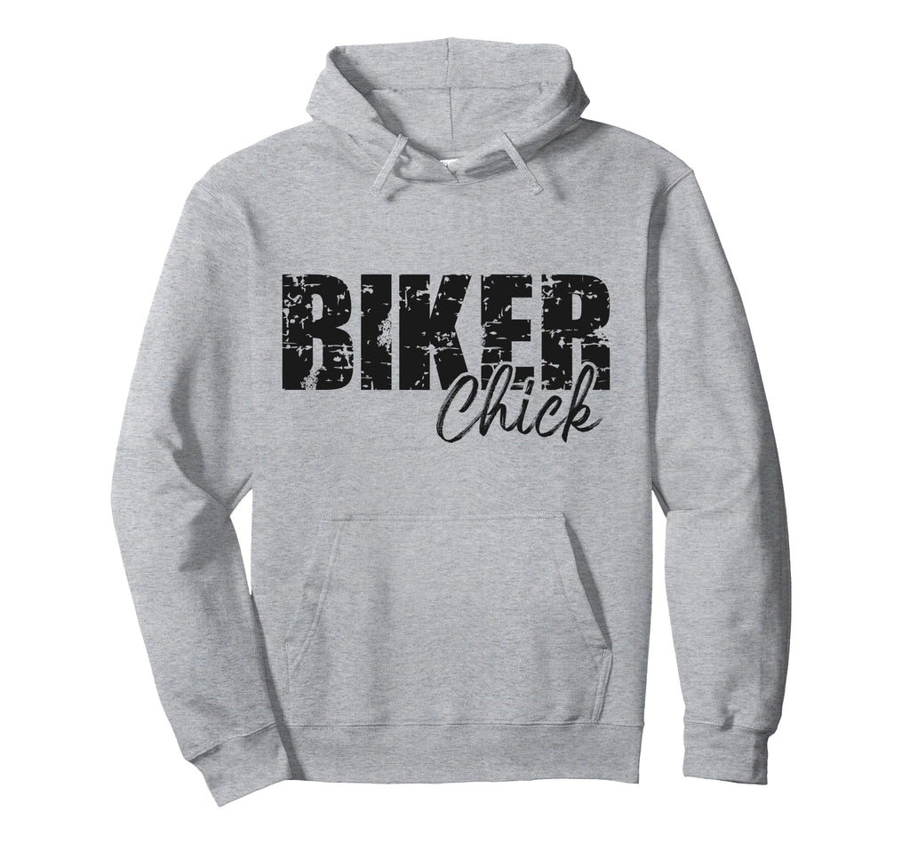 Motorcycle Biker Biker Chick Hoodie - Aesthetic Graphic Men Women - T-Shirt, Sweatshirt, Hoodie