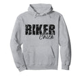 Motorcycle Biker Biker Chick Hoodie - Aesthetic Graphic Men Women - T-Shirt, Sweatshirt, Hoodie