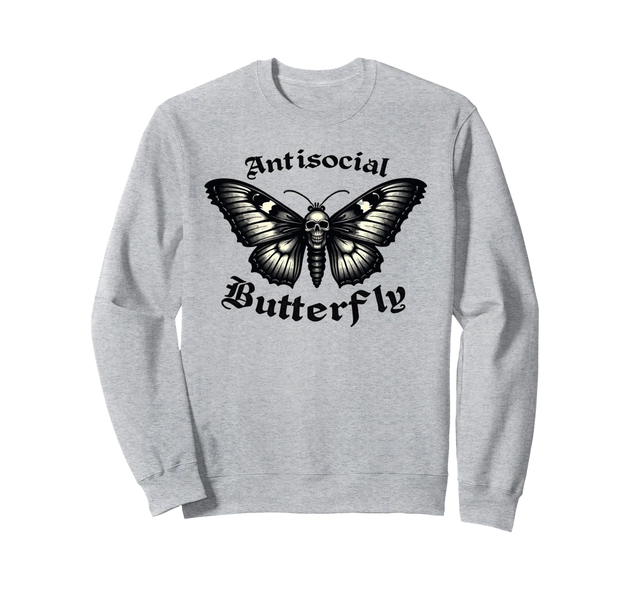 Funny Anti Social Butterfly Sweatshirt - Aesthetic Graphic Unisex - T-Shirt, Sweatshirt, Hoodie