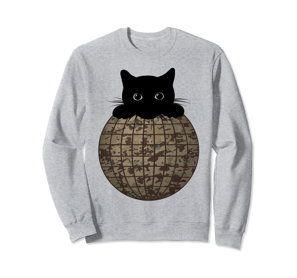 Aesthetic Disco Ball Camo Black Sweatshirt - Novelty Apparel for Adults - T-Shirt, Sweatshirt, Hoodie