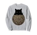 Aesthetic Disco Ball Camo Black Sweatshirt - Novelty Apparel for Adults - T-Shirt, Sweatshirt, Hoodie