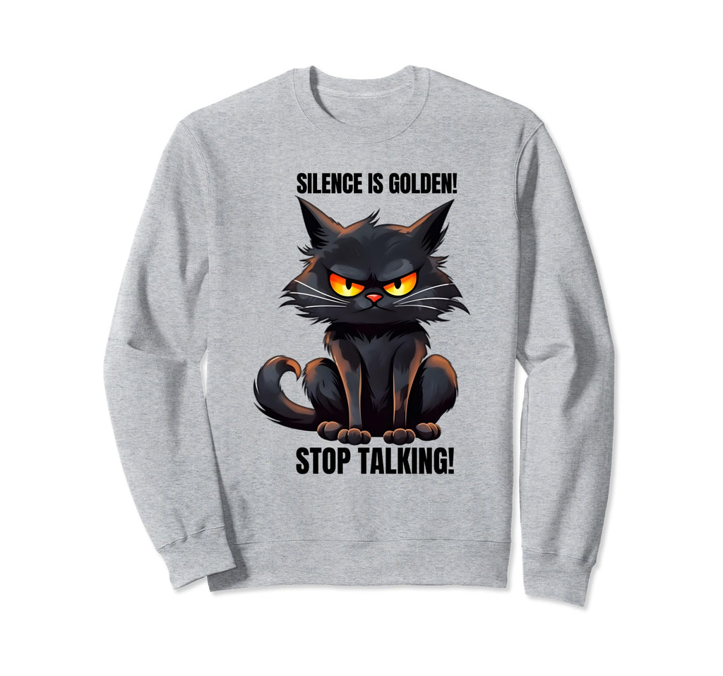 Sarcastic Black Cat Antisocial Sweatshirt - Fun Novelty Design Men Women - T-Shirt, Sweatshirt, Hoodie