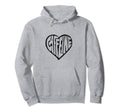 Caffeine Love Heart Typography Coffee Tea Hoodie - Novelty Apparel Unisex - T-Shirt, Sweatshirt, Hoodie
