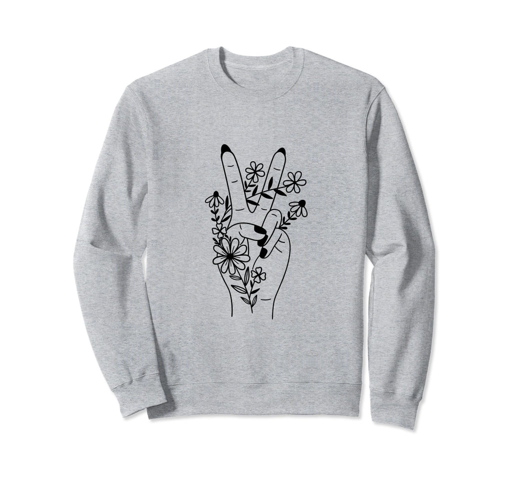 Hand Flower Self Care Sweatshirt - Fun Novelty Design Men Women - T-Shirt, Sweatshirt, Hoodie