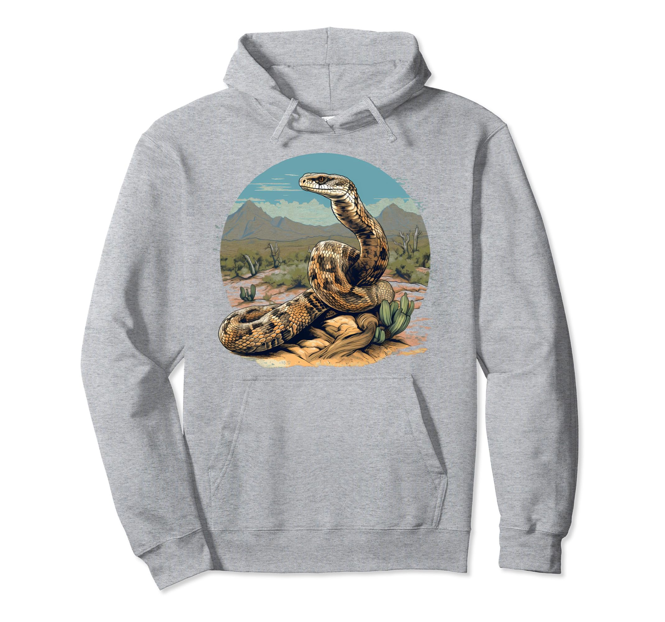 Western Diamondback Rattlesnake Hoodie - Novelty Apparel Men Women - T-Shirt, Sweatshirt, Hoodie