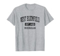 West Bloomfield Michigan Mi Sports T-Shirt - Minimalist Print for Adults - T-Shirt, Sweatshirt, Hoodie