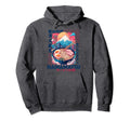 Hamamatsu City 80S Synthwave Ramen Bowl Hoodie - Trendy Graphic Unisex - T-Shirt, Sweatshirt, Hoodie