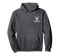 Saddleback Deer Hunting White Logo Hoodie - Aesthetic Graphic for Adults - T-Shirt, Sweatshirt, Hoodie
