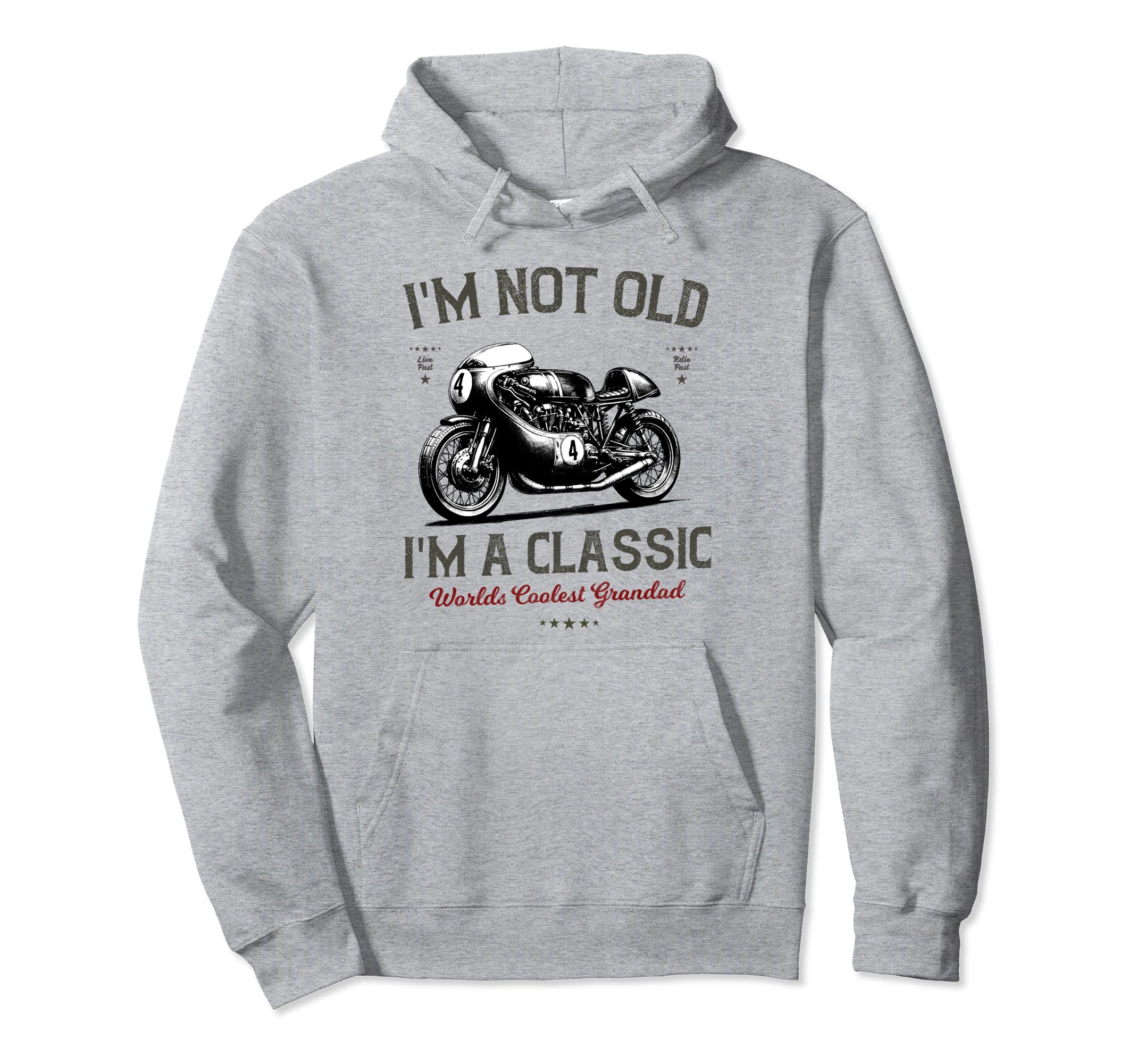 Im Not Old Im Motorbike Birthday Hoodie - Streetwear Style for Adults - T-Shirt, Sweatshirt, Hoodie