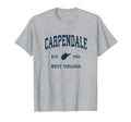 Carpendale West Virginia Wv Athletic T-Shirt - Trendy Graphic for Adults - T-Shirt, Sweatshirt, Hoodie