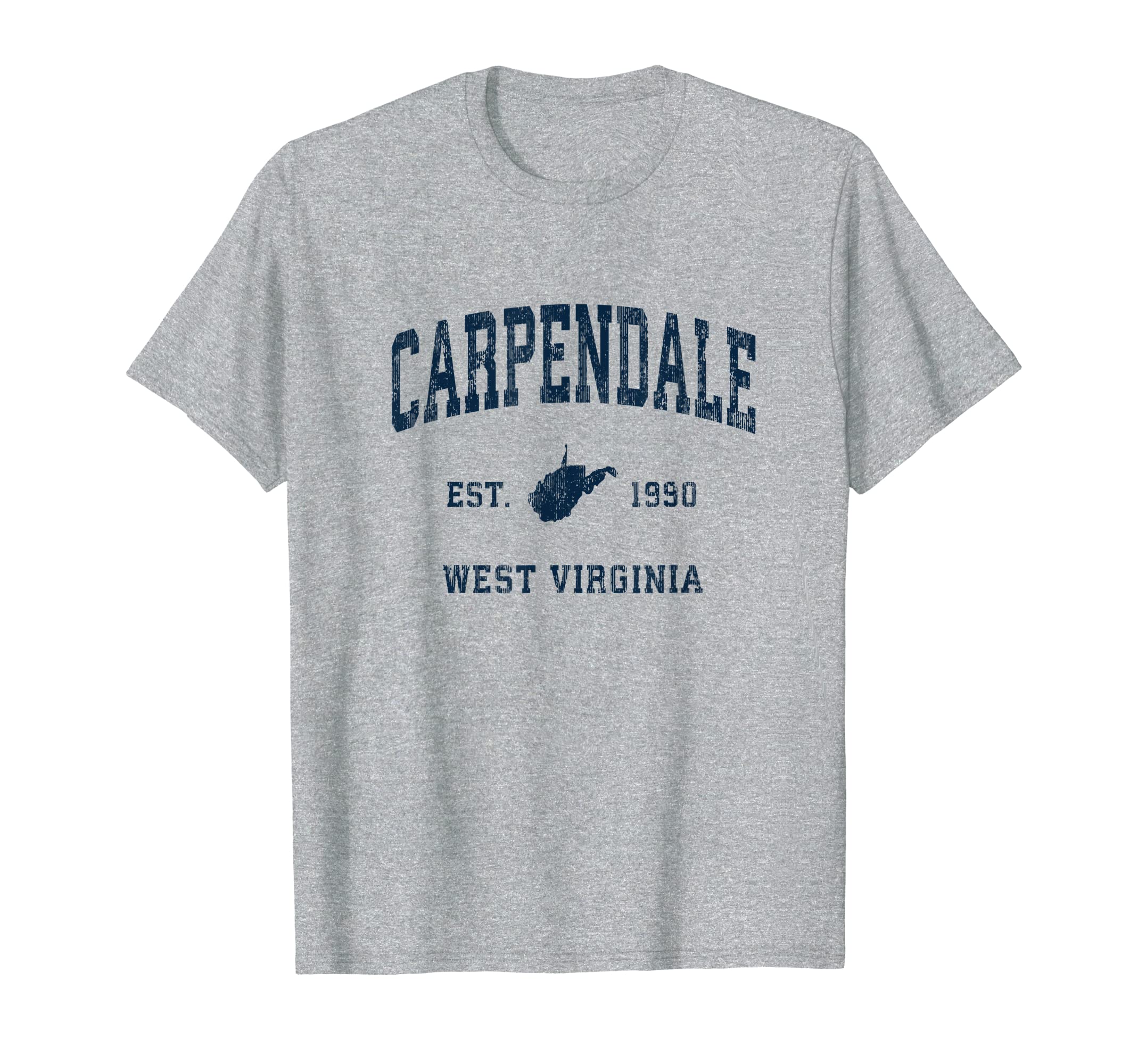 Carpendale West Virginia Wv Athletic T-Shirt - Trendy Graphic for Adults - T-Shirt, Sweatshirt, Hoodie