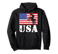 Distressed Motocross Usa American Flag Hoodie - Custom Art Print Men Women - T-Shirt, Sweatshirt, Hoodie