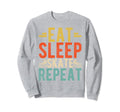 Eat Sleep Skate Repeat Roller Sweatshirt - Custom Art Print for Adults - T-Shirt, Sweatshirt, Hoodie