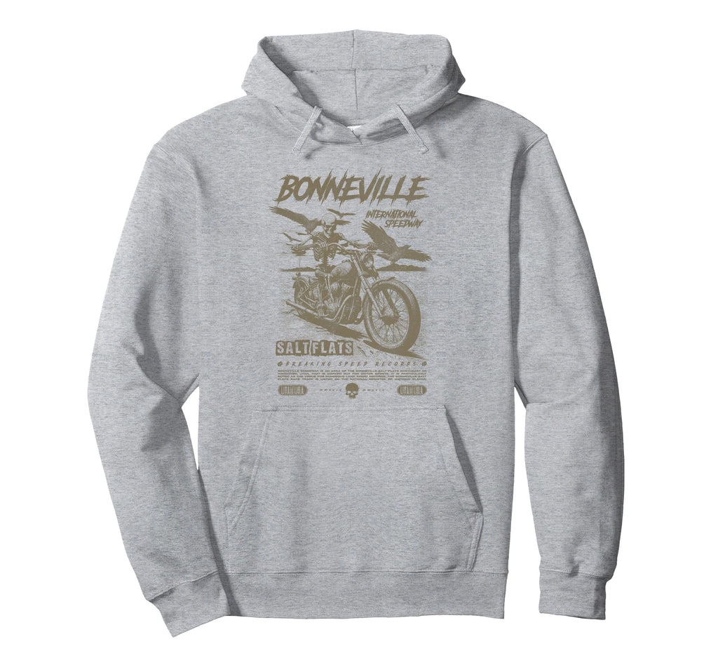 Bonneville Salt Flats Motorcycle Racing Hoodie - Graphic Print Men Women - T-Shirt, Sweatshirt, Hoodie