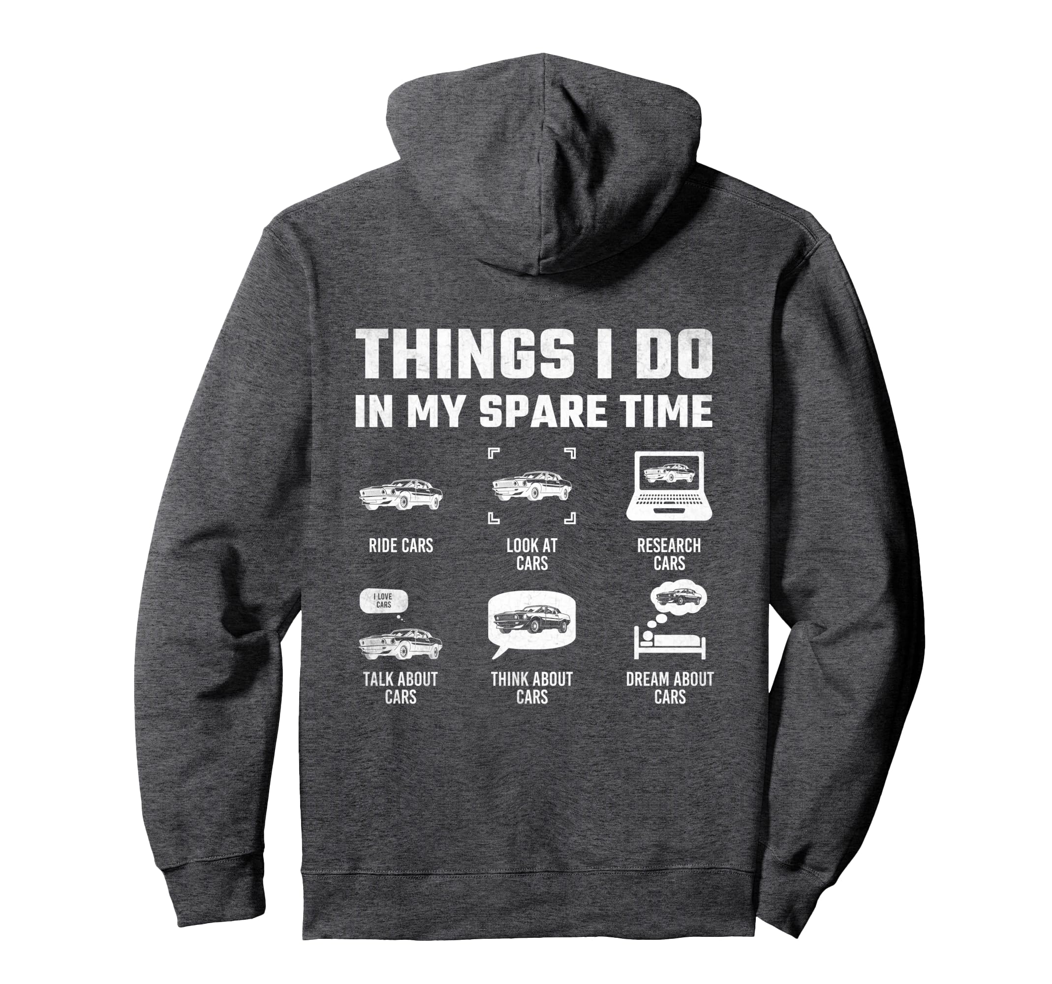 Things I Do My Spare Time Car Guy Hoodie - Streetwear Style for Adults - T-Shirt, Sweatshirt, Hoodie
