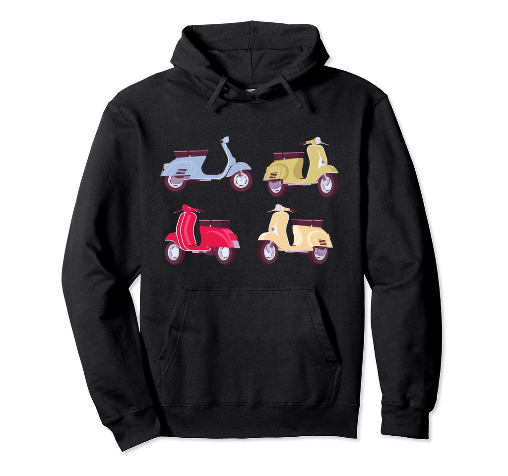 And Motorbike Scooter And Moped Hoodie - Minimalist Print Unisex - T-Shirt, Sweatshirt, Hoodie