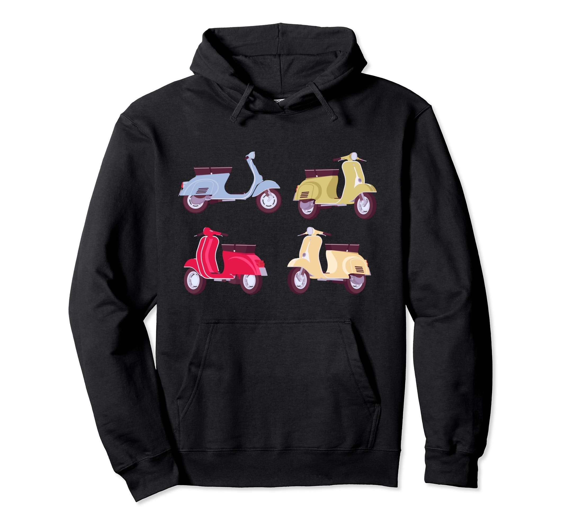 And Motorbike Scooter And Moped Hoodie - Minimalist Print Unisex - T-Shirt, Sweatshirt, Hoodie