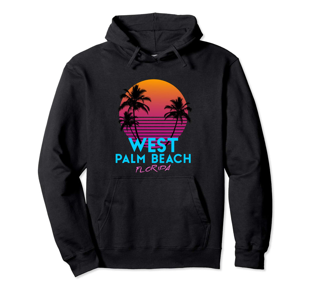 West Palm Beach Florida 80S Hoodie - Streetwear Style Men Women - T-Shirt, Sweatshirt, Hoodie