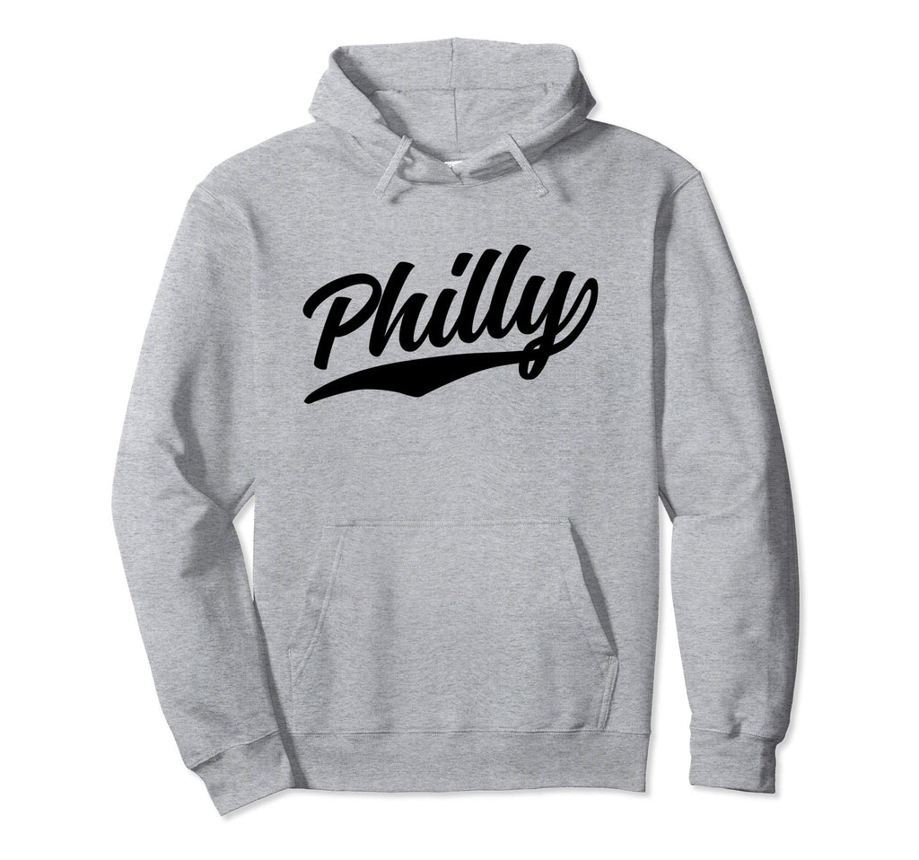 Philly Pennsylvania Script 1970S Black Hoodie - Custom Art Print Unisex - T-Shirt, Sweatshirt, Hoodie