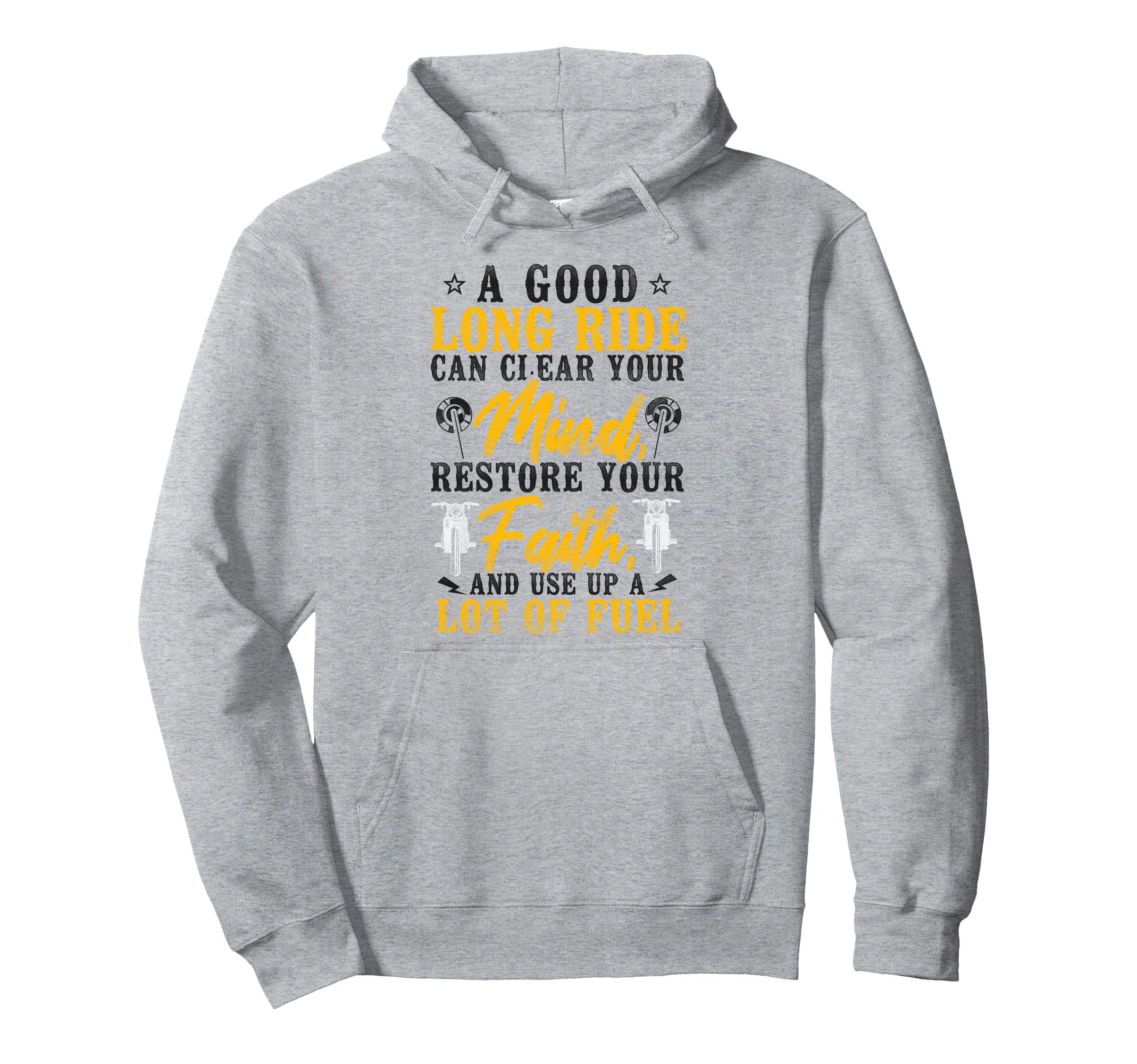 Motorcycle Biker Good Long Ride Can Hoodie - Streetwear Style for Adults - T-Shirt, Sweatshirt, Hoodie