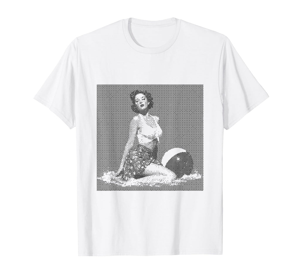 Pin Up Beach Art T-Shirt - Graphic Print Men Women - T-Shirt, Sweatshirt, Hoodie