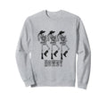 Howdy Skeleton Cowgirl Dancing Cowboy Sweatshirt - Graphic Print Men Women - T-Shirt, Sweatshirt, Hoodie