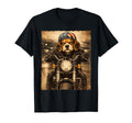 Beagle Dog Biker Riding Motorcycle T-Shirt - Streetwear Style for Adults - T-Shirt, Sweatshirt, Hoodie