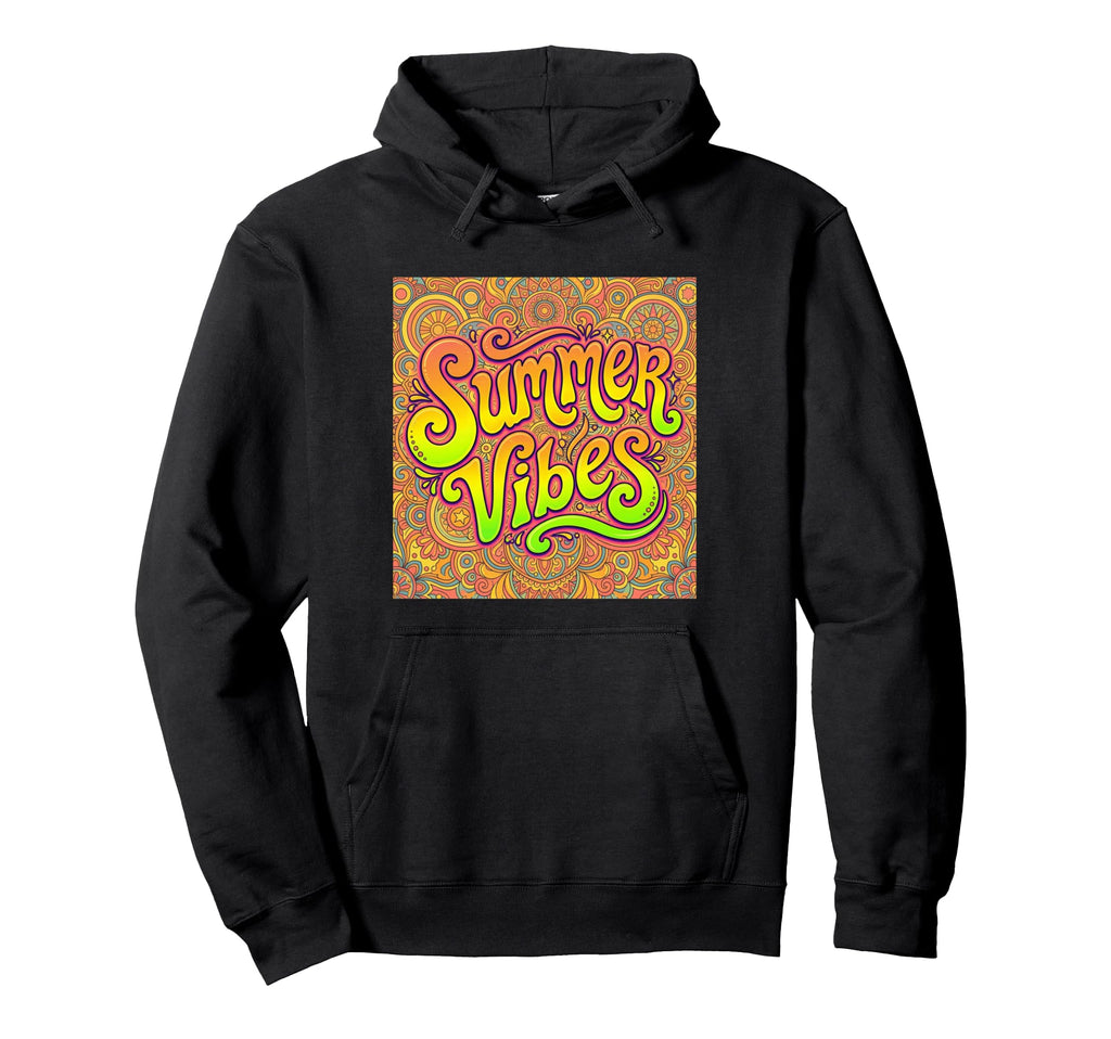 Summer Vibes Psychedelic Groove Hoodie - Graphic Print for Adults - T-Shirt, Sweatshirt, Hoodie