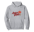 Raise Hell Flower Typography Hoodie - Novelty Apparel Men Women - T-Shirt, Sweatshirt, Hoodie