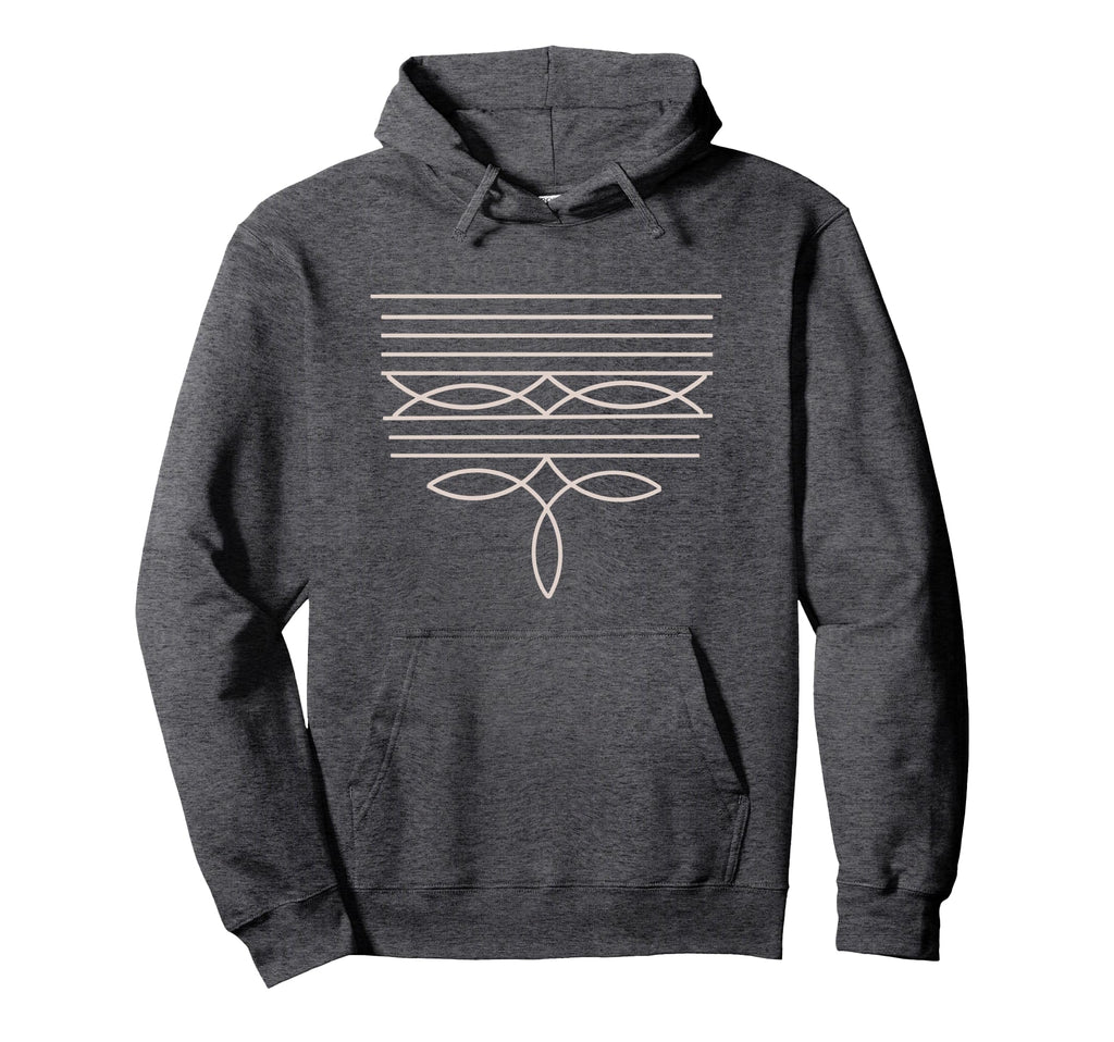 Western Boot Stitch Hoodie - Trendy Graphic Men Women - T-Shirt, Sweatshirt, Hoodie