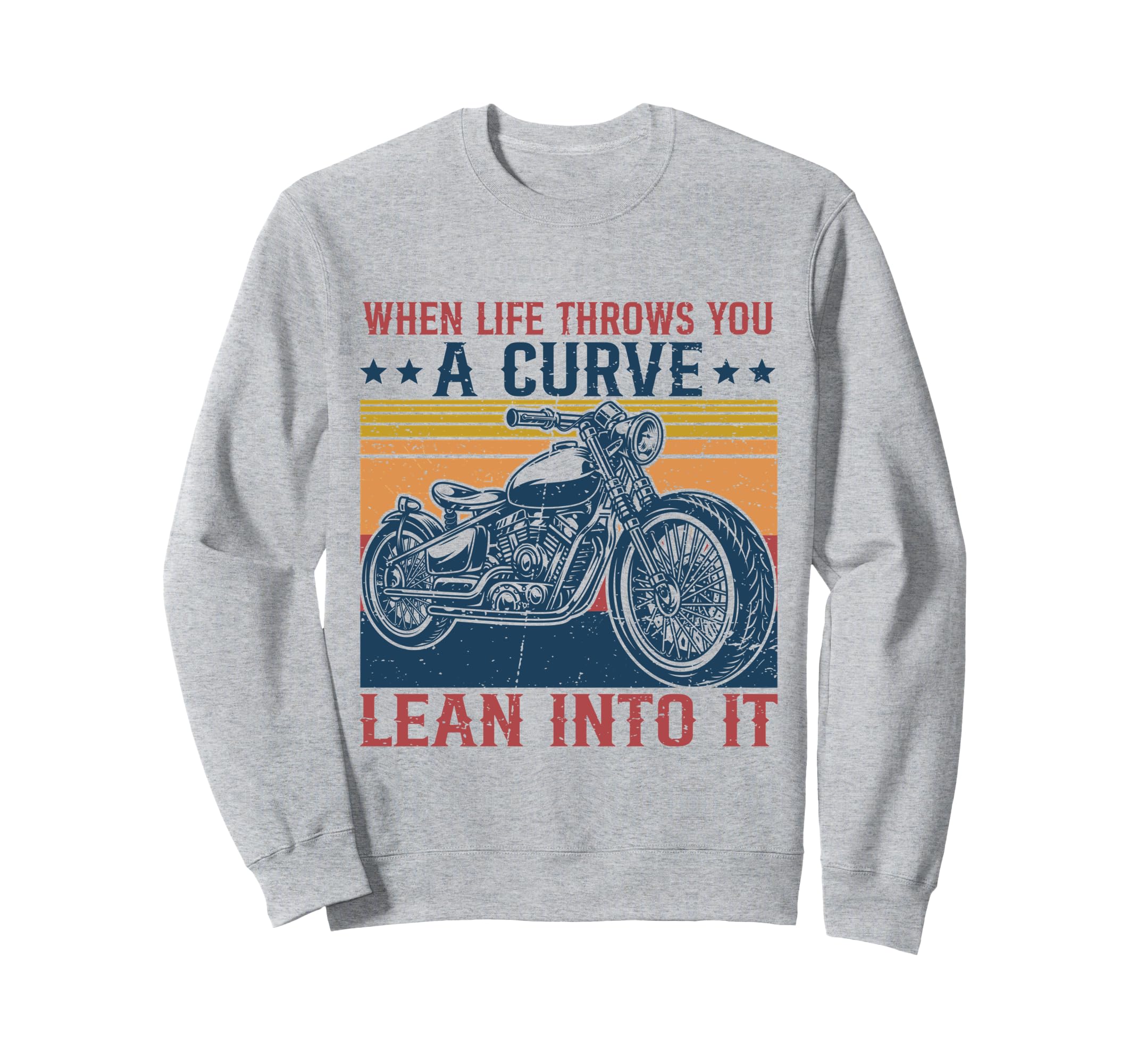 When Life Throws You Curve Sweatshirt - Minimalist Print for Adults - T-Shirt, Sweatshirt, Hoodie