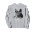 Illustration Cat Portrait Sweatshirt - Graphic Print Unisex - T-Shirt, Sweatshirt, Hoodie