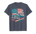 Car American Flag 4Th July Patriotic T-Shirt - Trendy Graphic Men Women - T-Shirt, Sweatshirt, Hoodie