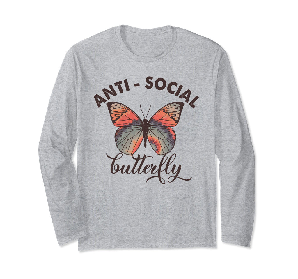 Antisocial Butterfly Anti Social T-Shirt - Casual Everyday Wear for Adults - T-Shirt, Sweatshirt, Hoodie