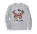 Antisocial Butterfly Anti Social T-Shirt - Casual Everyday Wear for Adults - T-Shirt, Sweatshirt, Hoodie