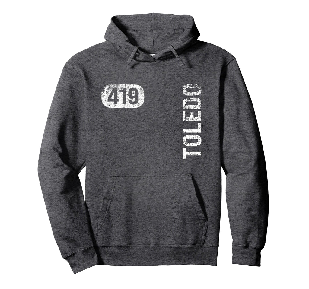 Toledo Ohio 419 Area Code Hoodie - Minimalist Print for Adults - T-Shirt, Sweatshirt, Hoodie