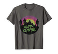 Happy Camper Colors Sunset Funny Camper T-Shirt - Aesthetic Graphic Unisex - T-Shirt, Sweatshirt, Hoodie