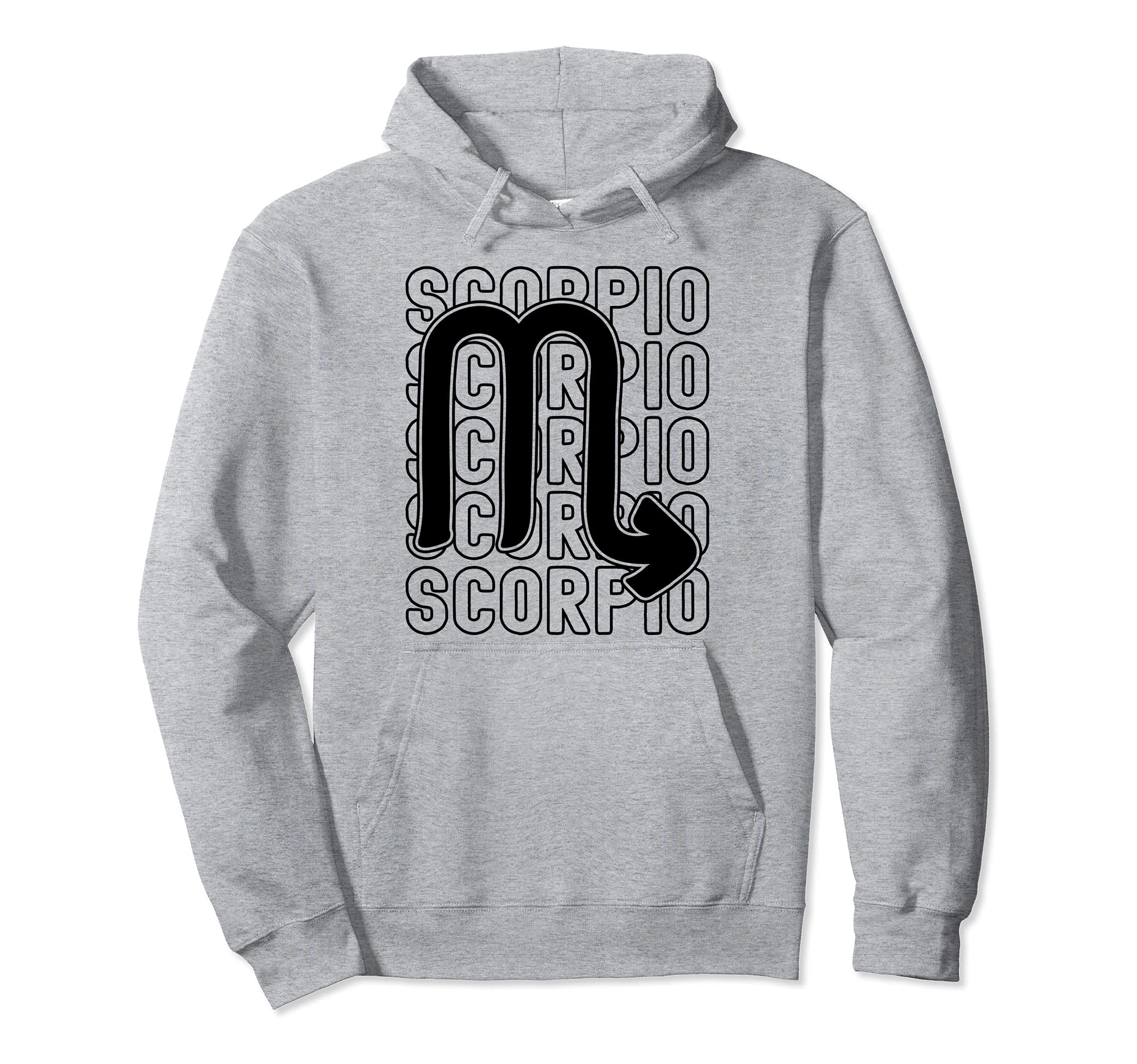 Scorpio Zodiac Sign Typography Hoodie - Streetwear Style Men Women - T-Shirt, Sweatshirt, Hoodie